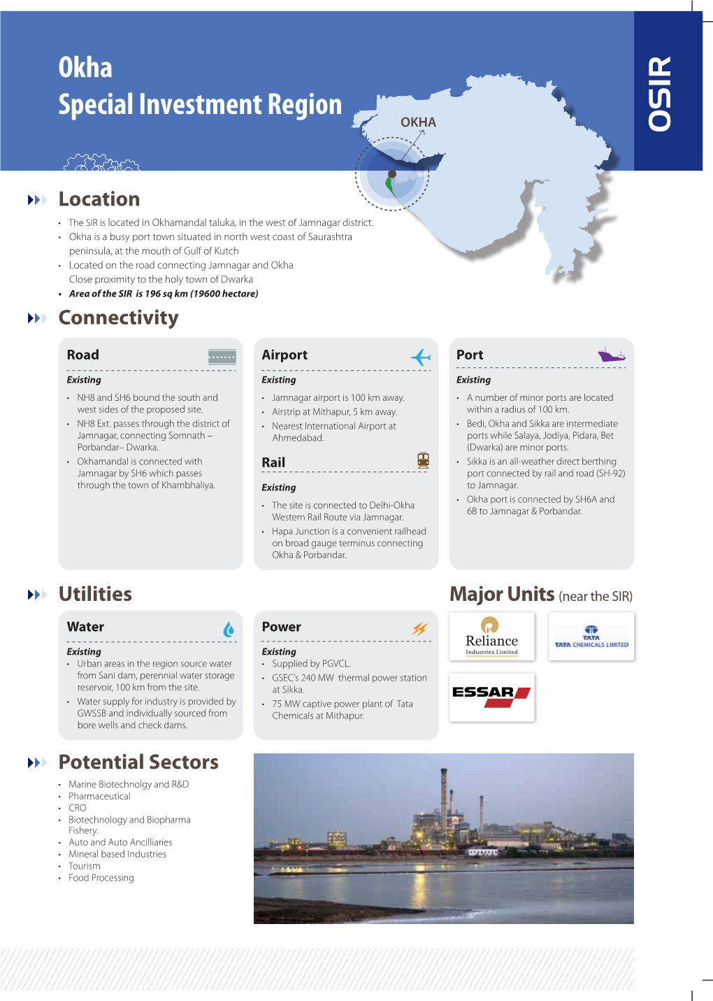 Okha Industrial Area Special Investment Region OKHA SSIR OSIR