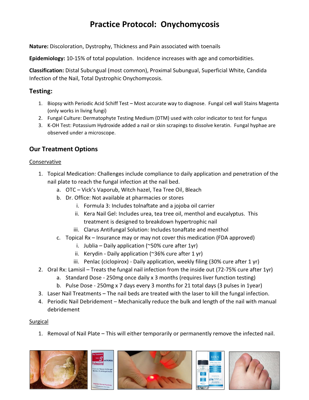 Practice Protocol: Onychomycosis