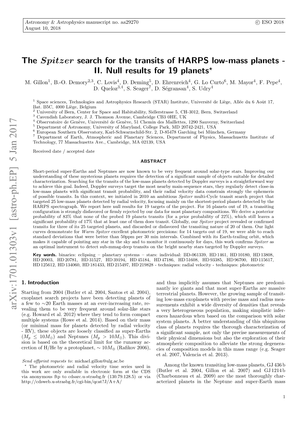 The Spitzer Search for the Transits of HARPS Low-Mass Planets-II. Null