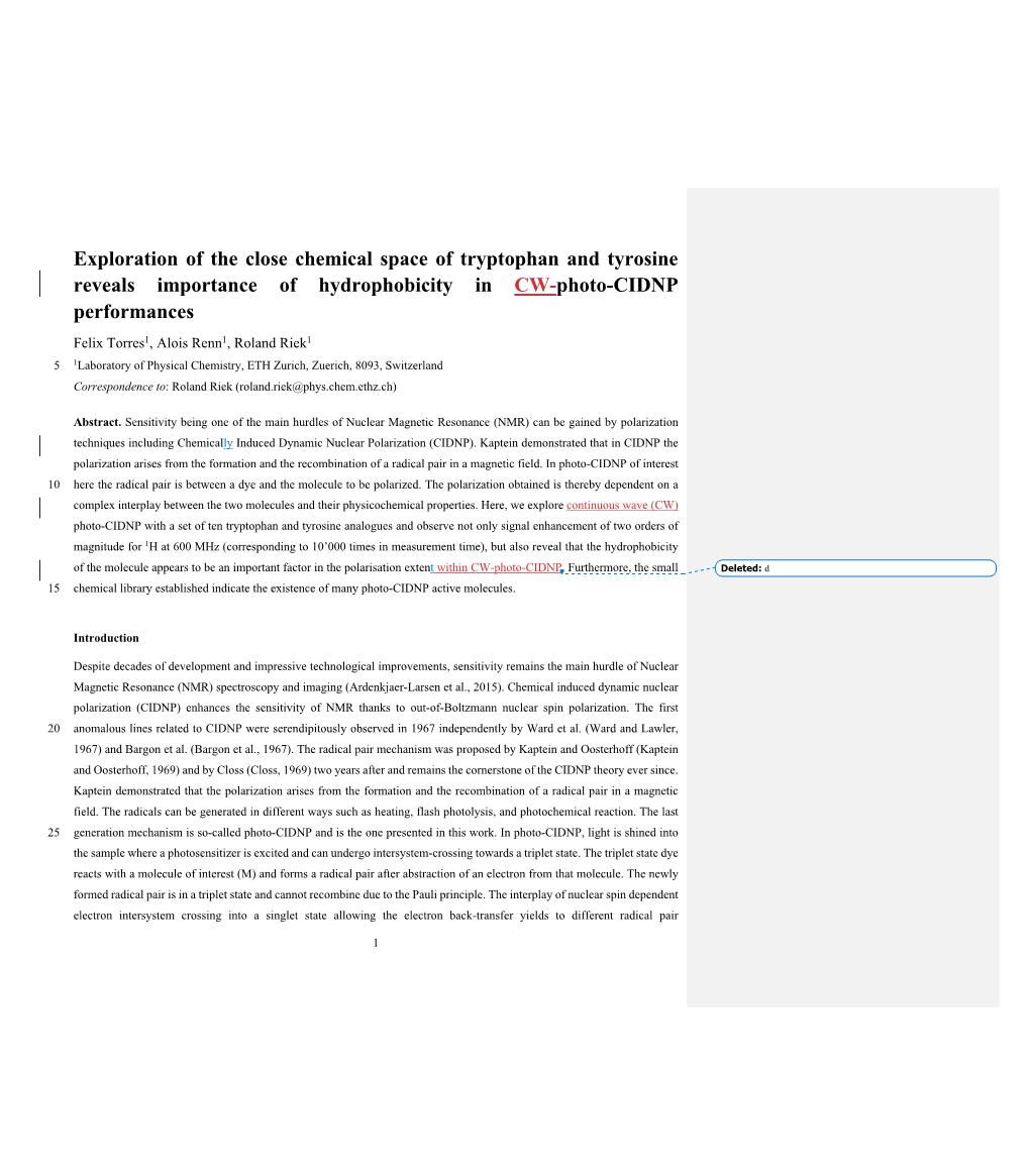 Exploration of the Close Chemical Space of Tryptophan and Tyrosine