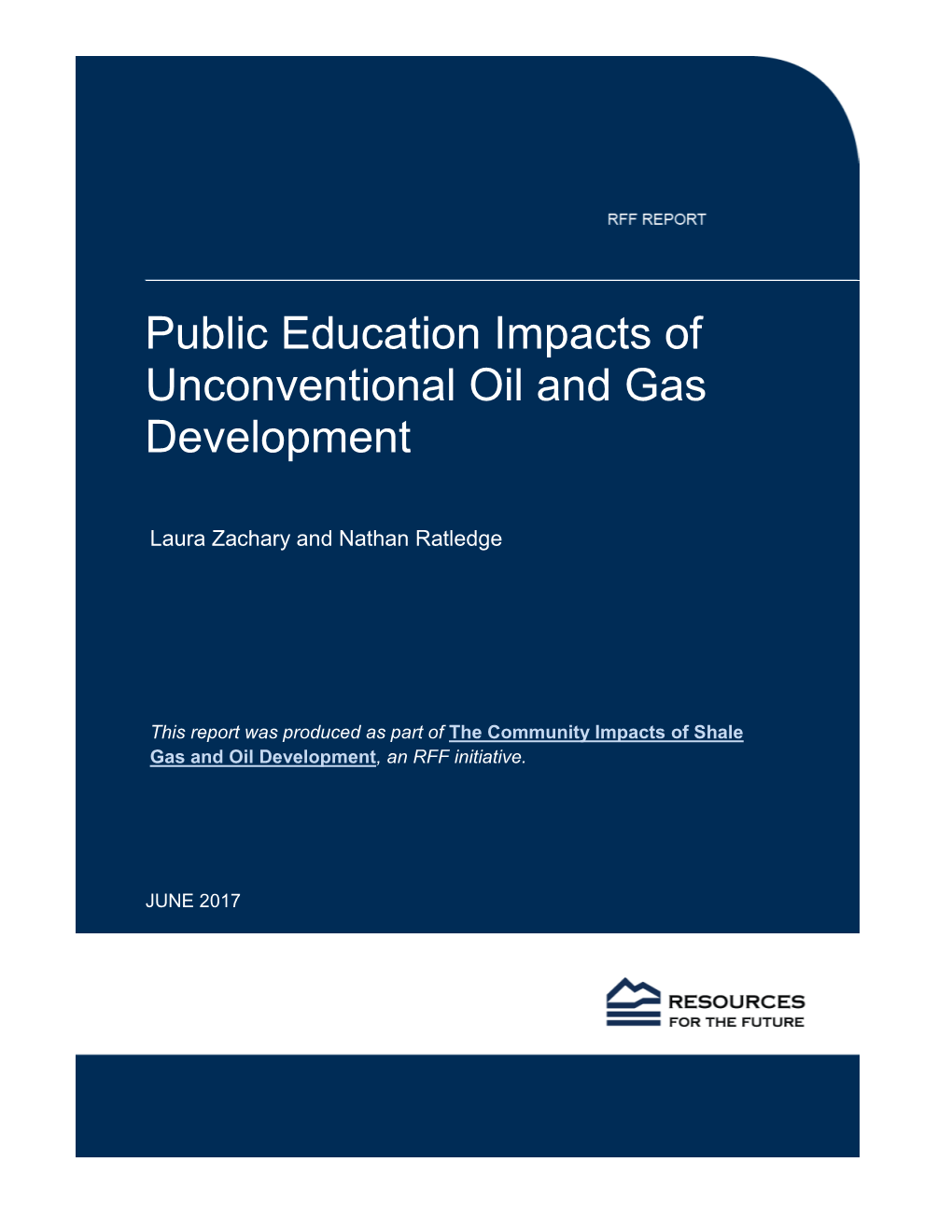 Public Education Impacts of Unconventional Oil and Gas Development