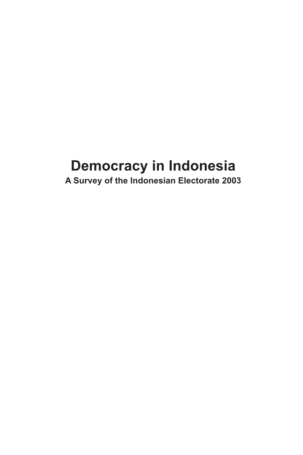 Democracy in Indonesia 1