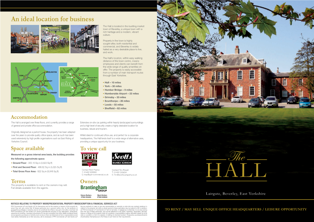 The Hall Brochure4pp