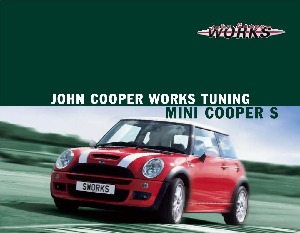 John Cooper Works Tuning MINI Cooper S Brochure