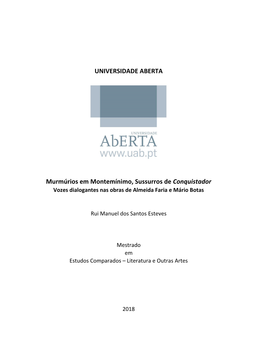 Vozes Dialogantes Nas Obras De Almeida Faria E Mário Botas