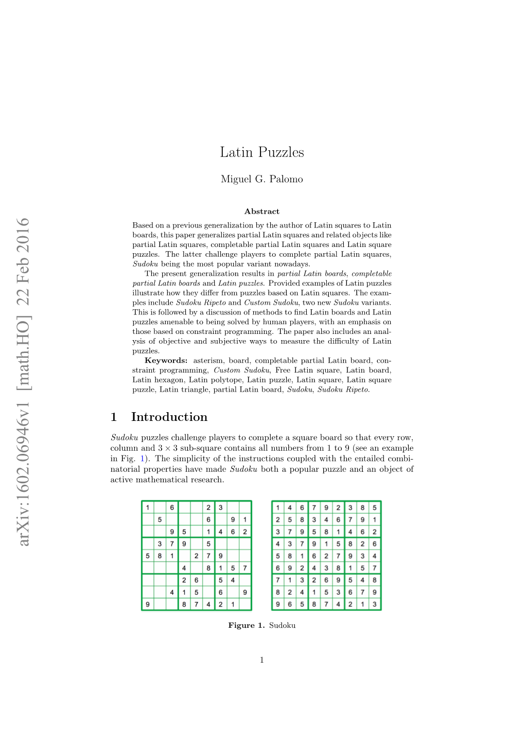 Latin Puzzles