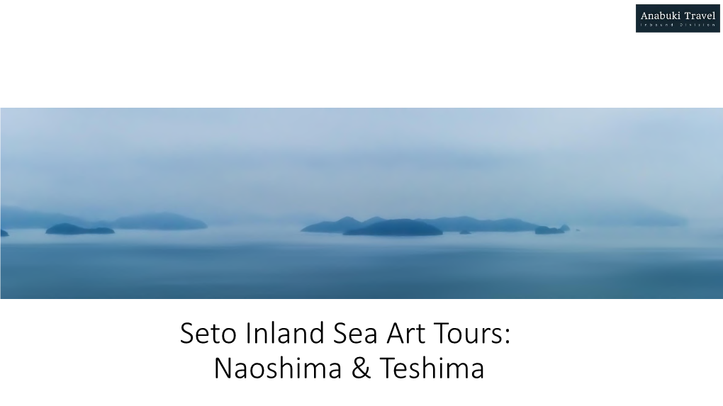 Seto Inland Sea Art Tours: Naoshima & Teshima