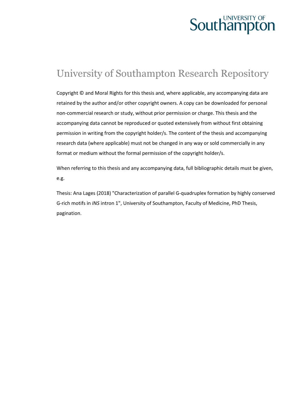 University of Southampton Research Repository