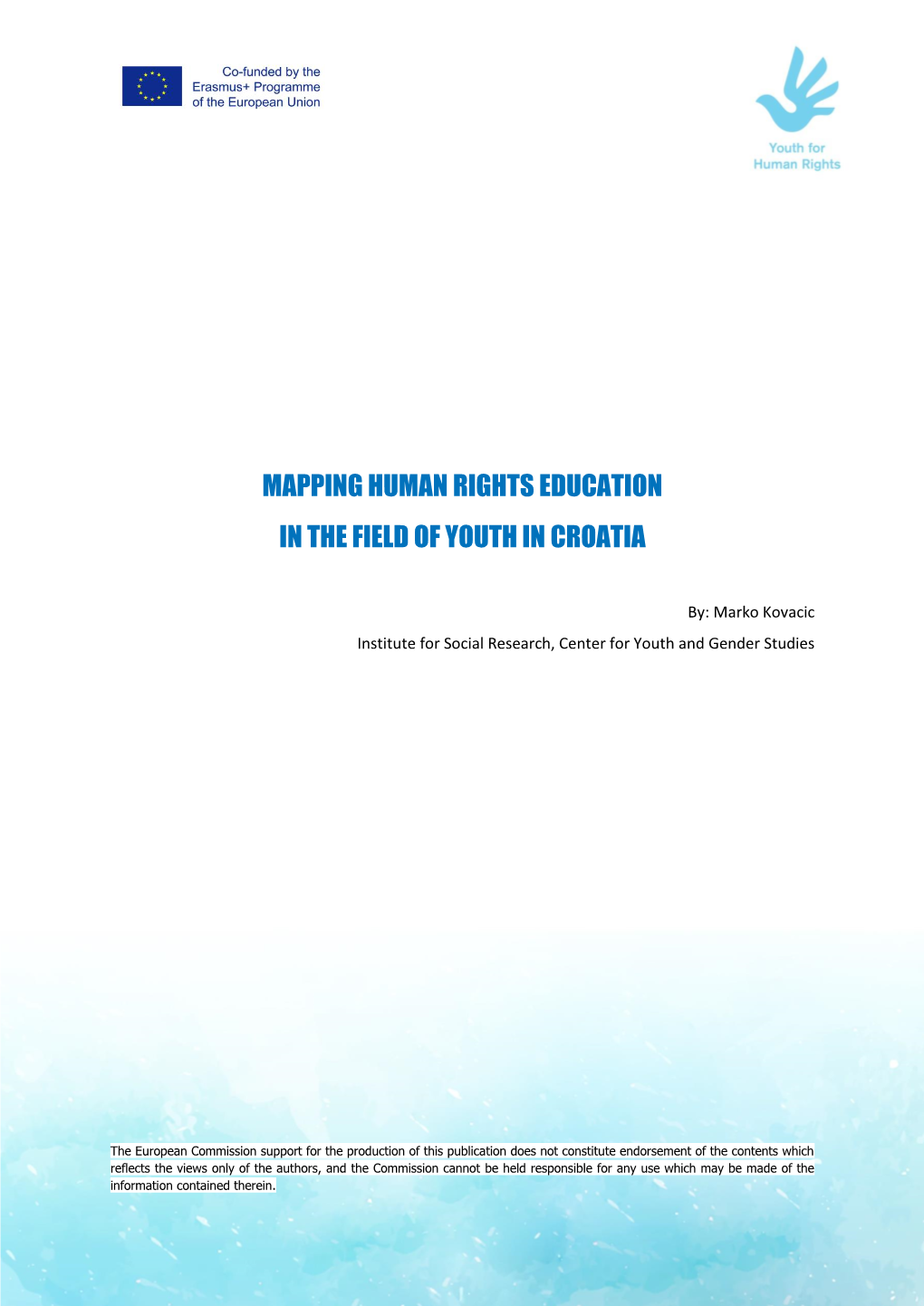 Mapping Human Rights Education in the Field Of