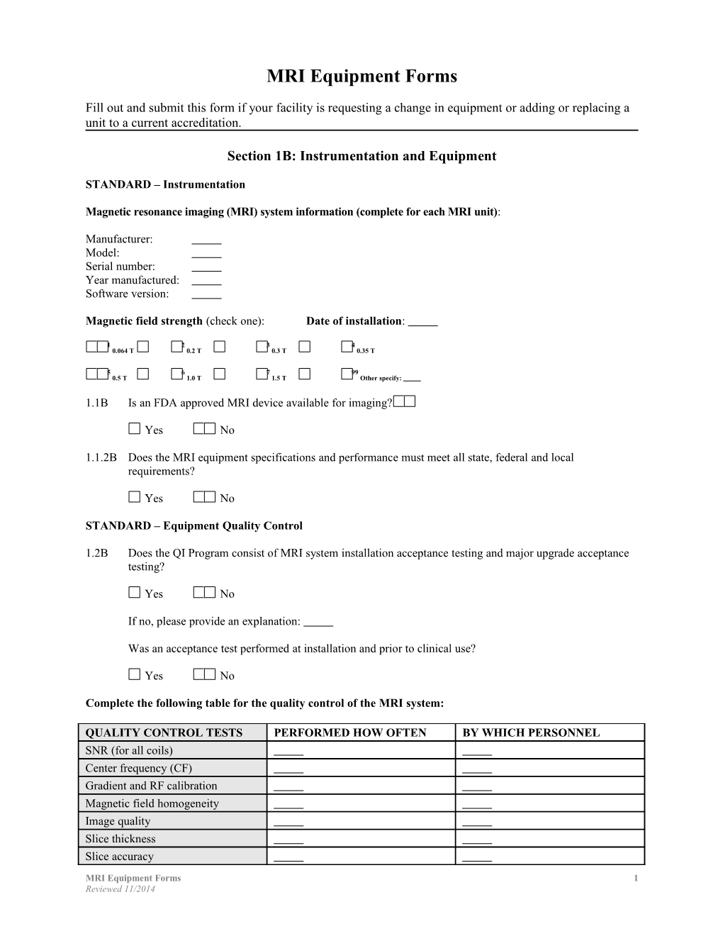 Section 6 INSTRUMENTATION (MR 1)