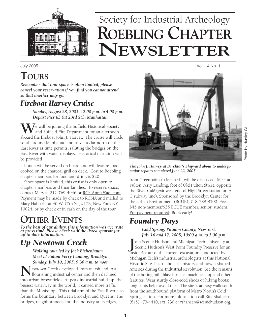 Roebling Chap. Newsletter, 14-1