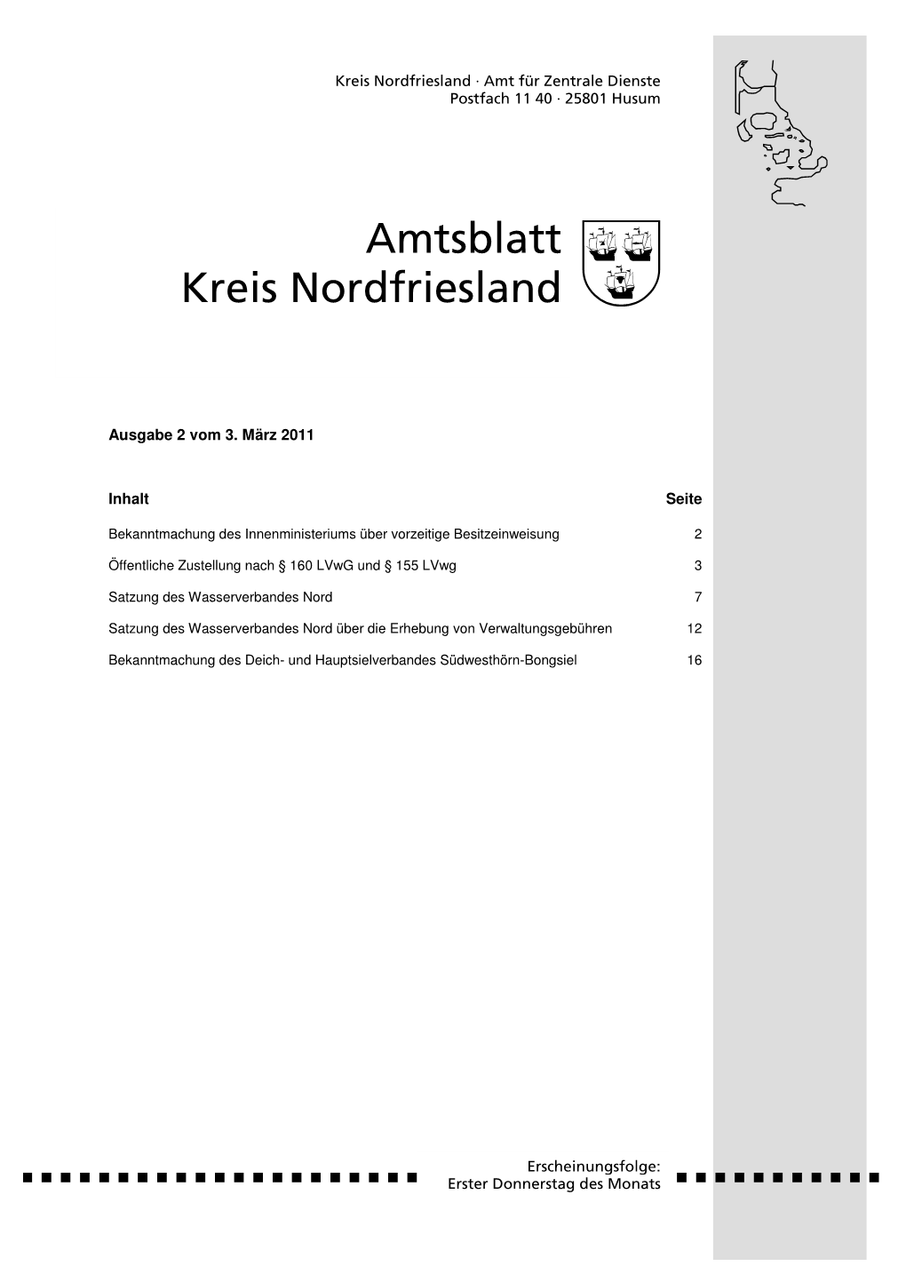 Amtsblatt Kreis Nordfriesland