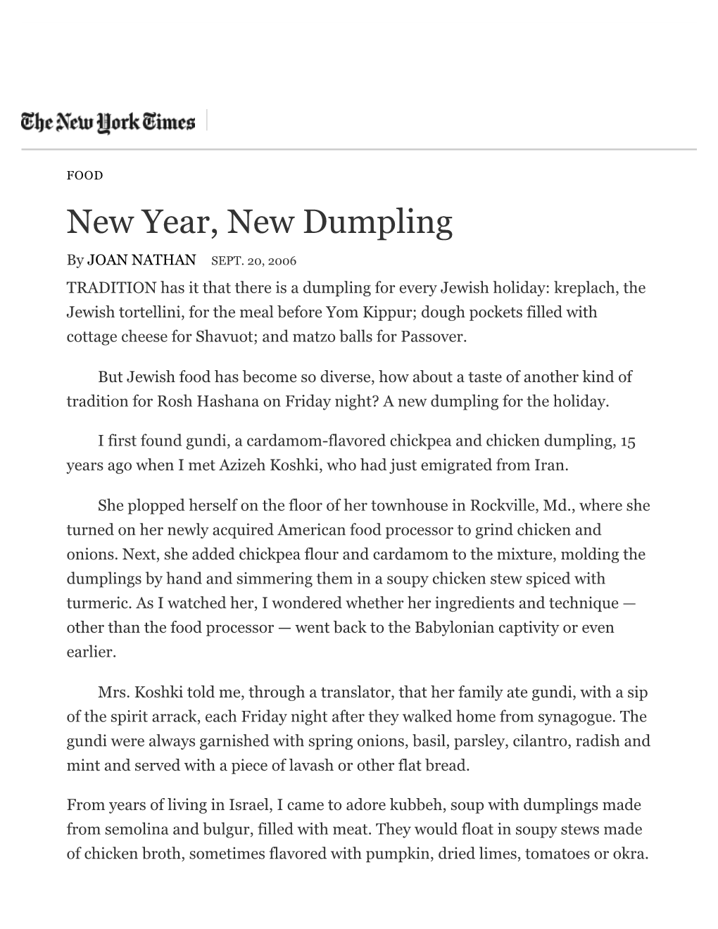 New Year, New Dumpling