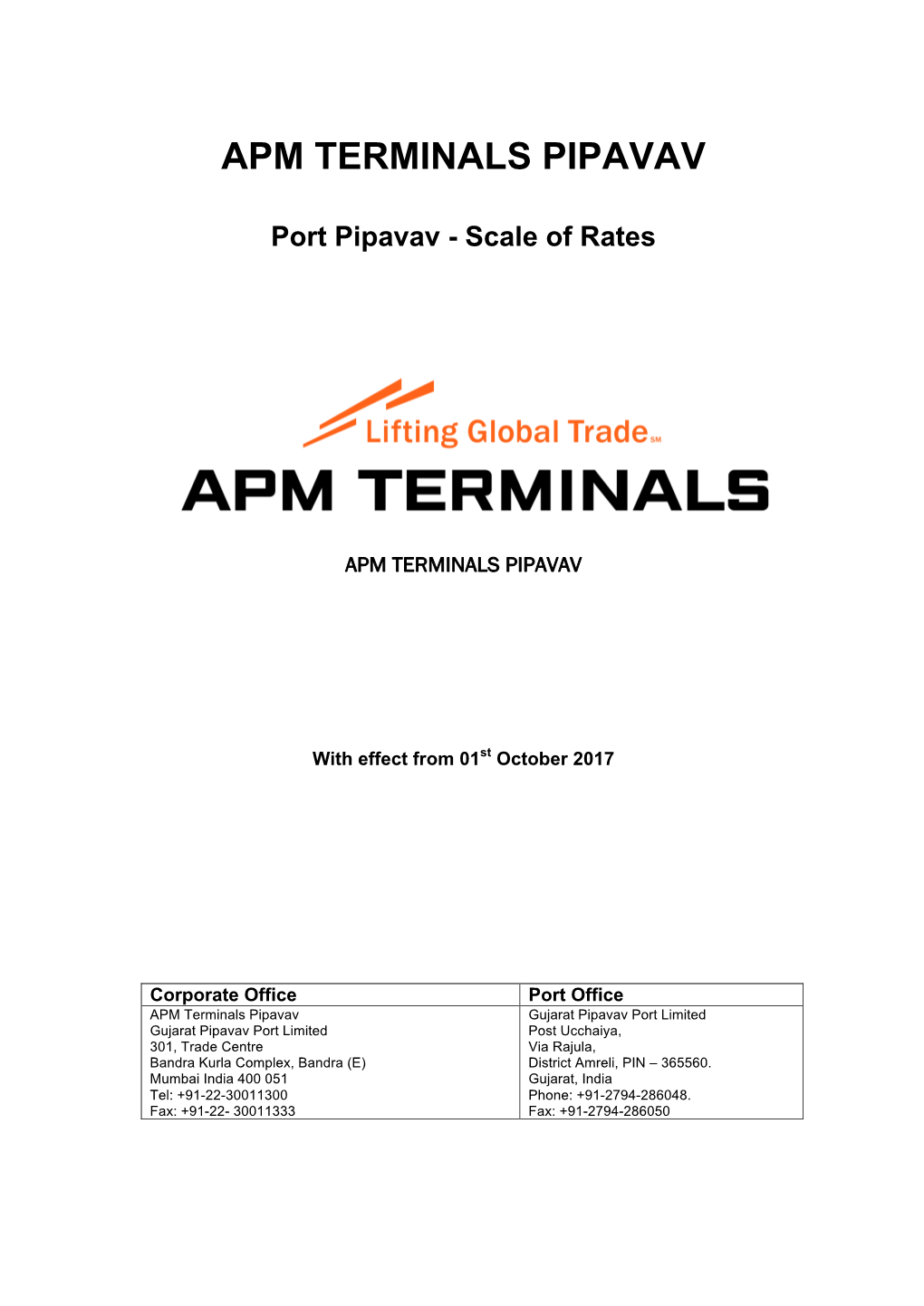 Apm Terminals Pipavav