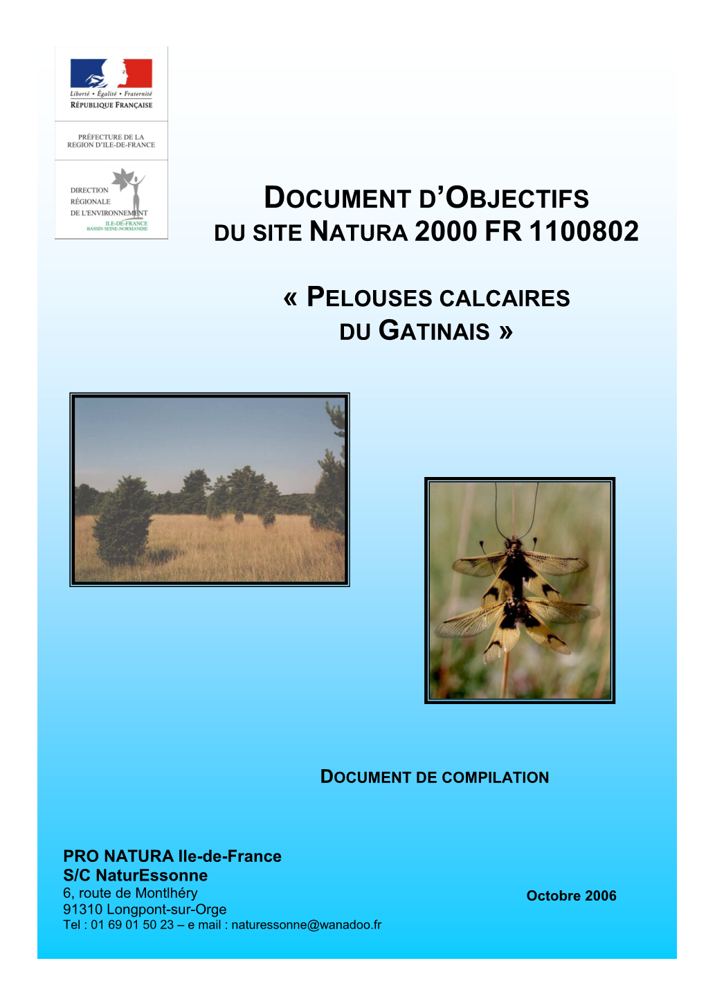 DOCOB Pelouses Calcaires Du Gâtinais