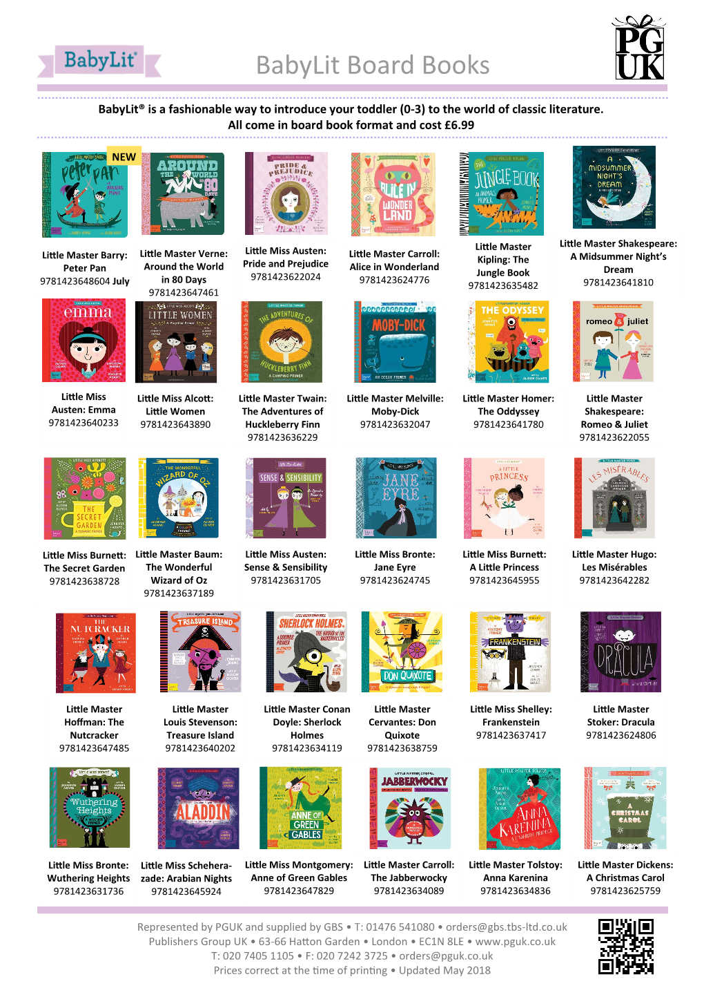 Babylit Board Books