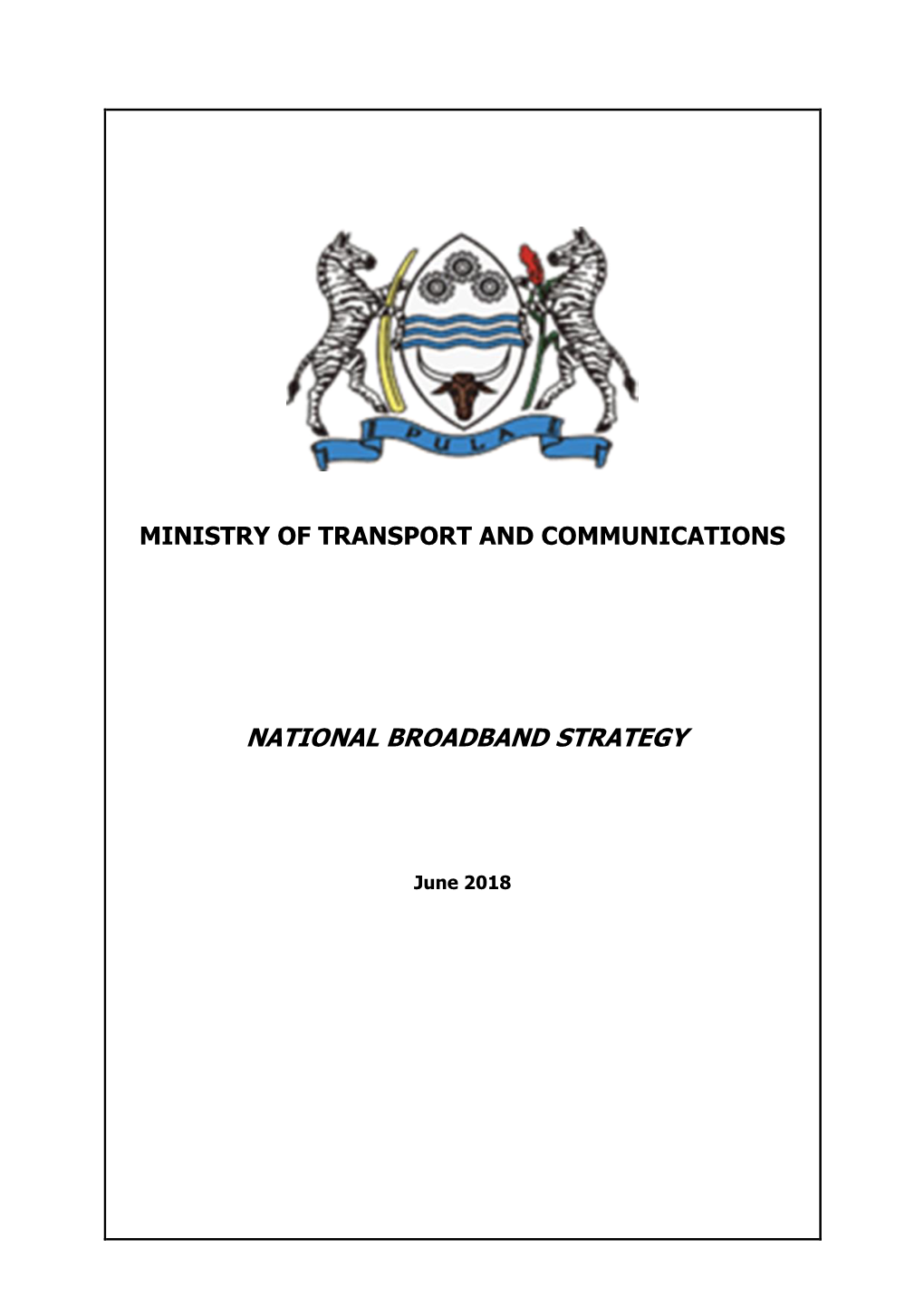 National Broadband Strategy