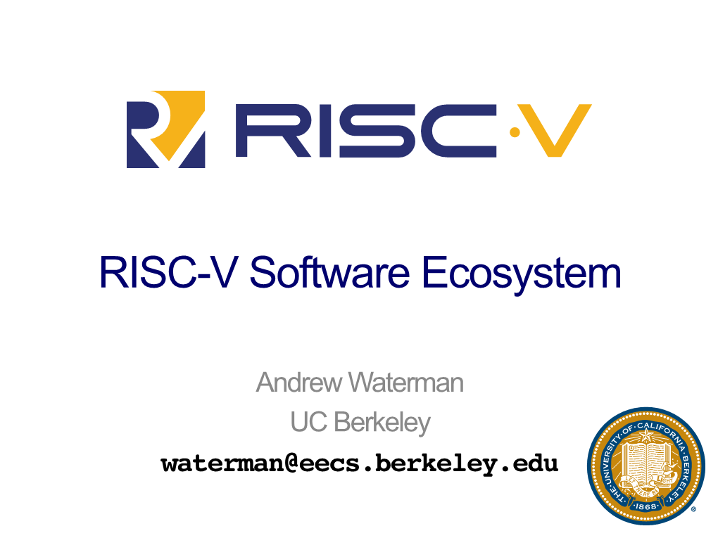 RISC-V Software Ecosystem