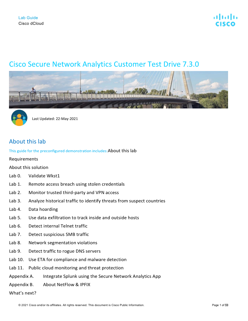 Secure Network Analytics Test Drive Lab Guide