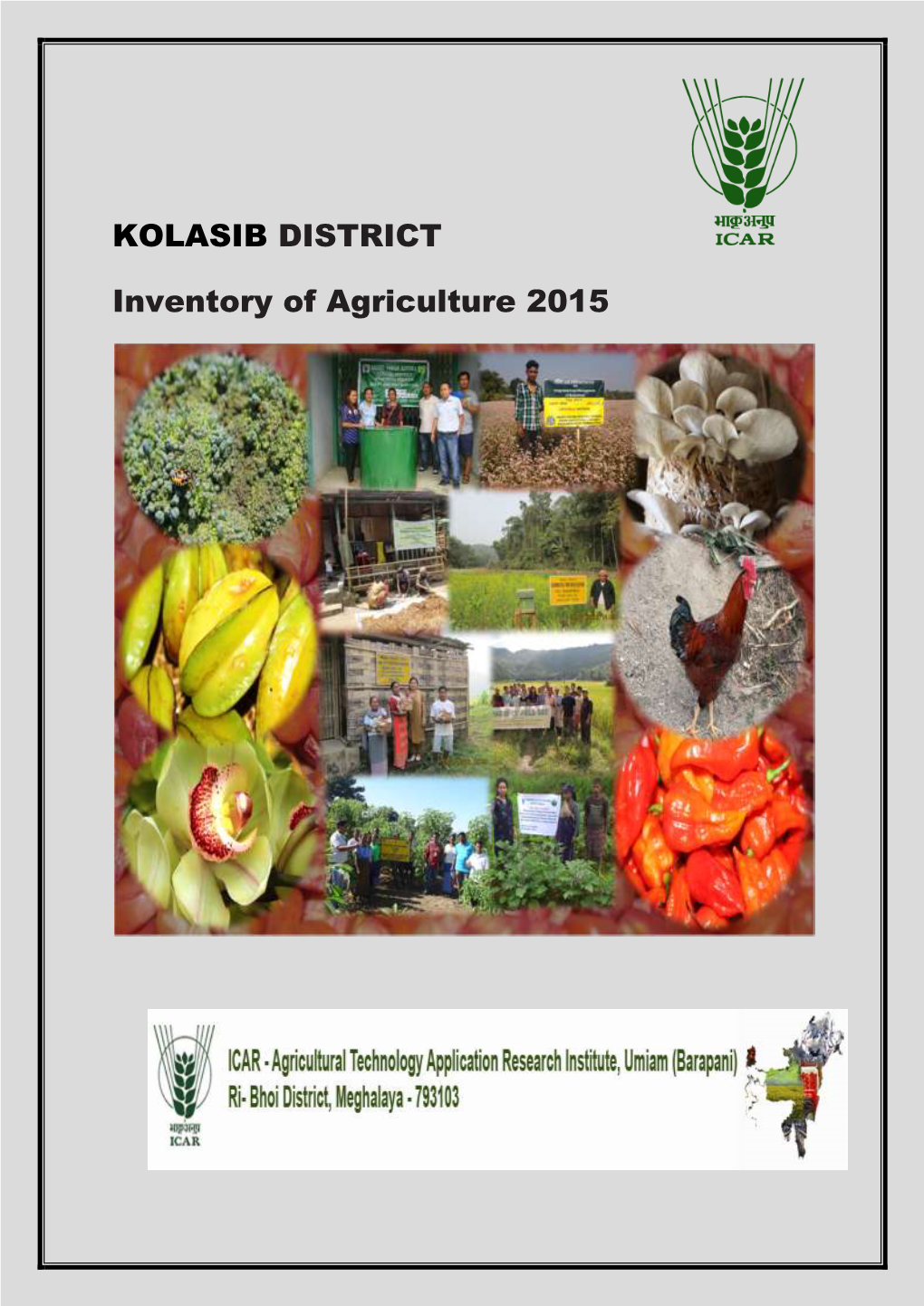 KOLASIB DISTRICT Inventory of Agriculture 2015