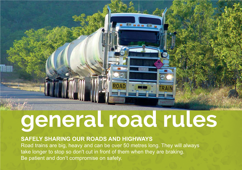 Section 5 General Road Rules
