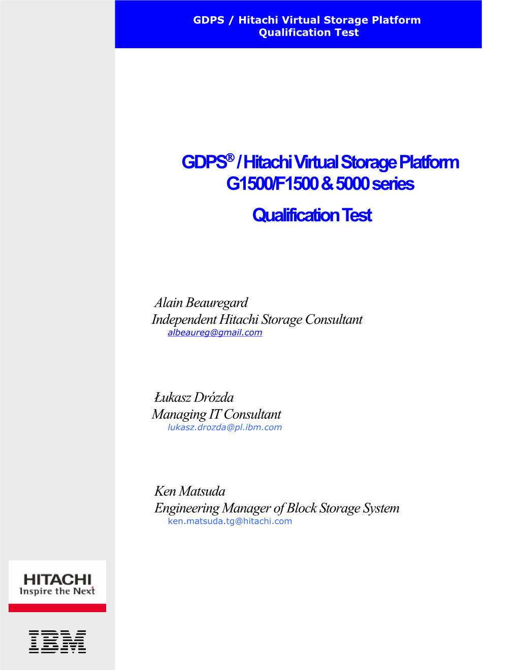 Hitachi GDPS Qualification Whitepaper 2020 V1