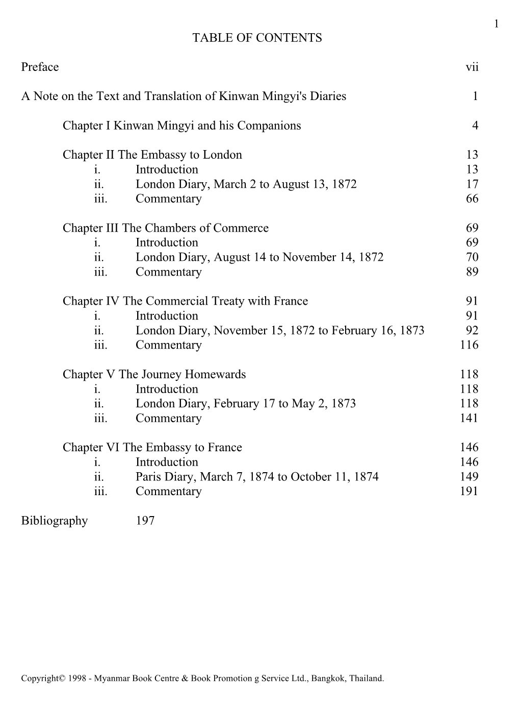 TABLE of CONTENTS Preface Vii a Note on the Text and Translation Of