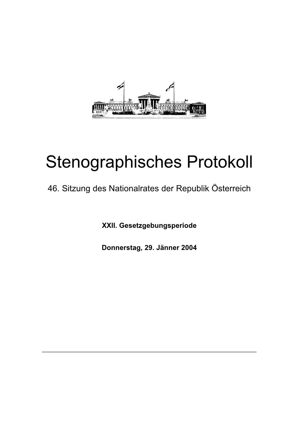 Stenographisches Protokoll