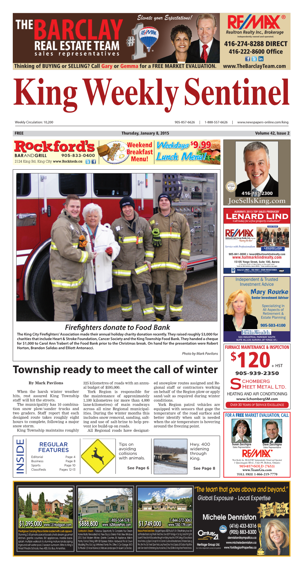Township Ready to Meet the Call of Winter 905-939-2350