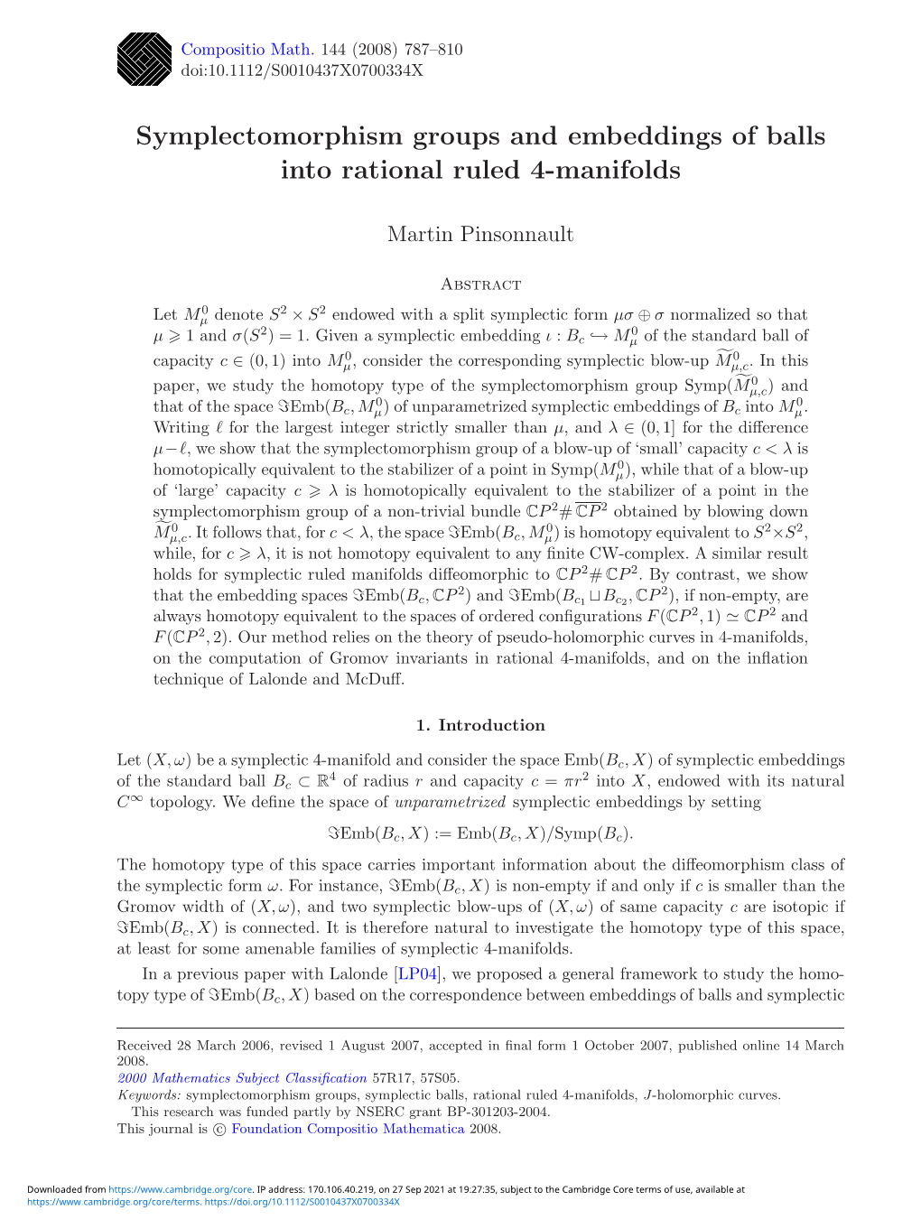 Symplectomorphism Groups and Embeddings of Balls Into Rational Ruled 4-Manifolds