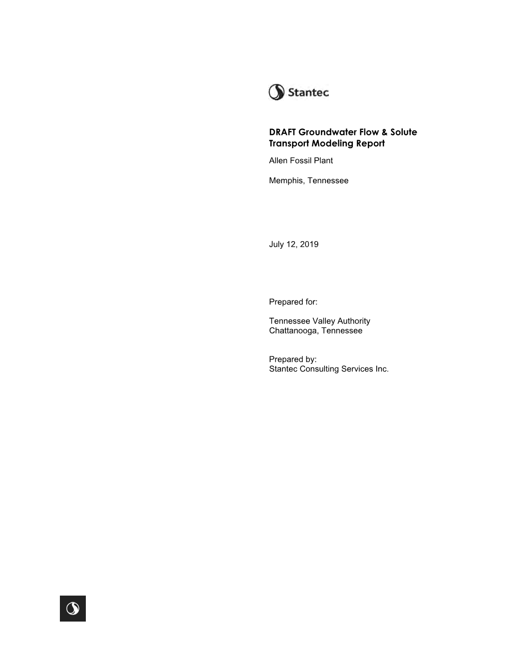 DRAFT Groundwater Flow & Solute Transport Modeling Report