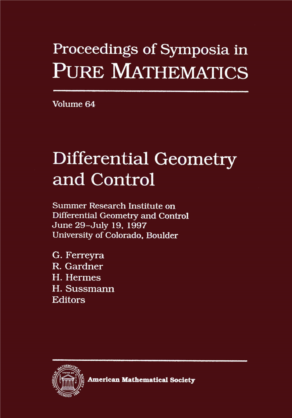 Differential Geometry and Control