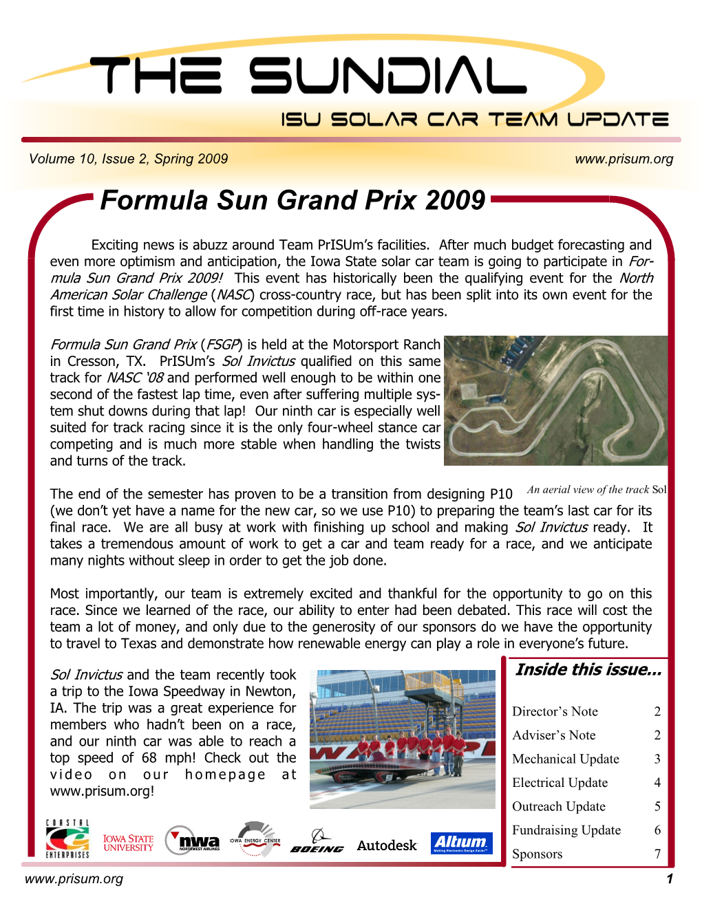 Formula Sun Grand Prix 2009