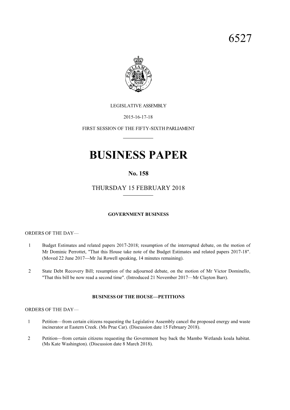 6527 Business Paper