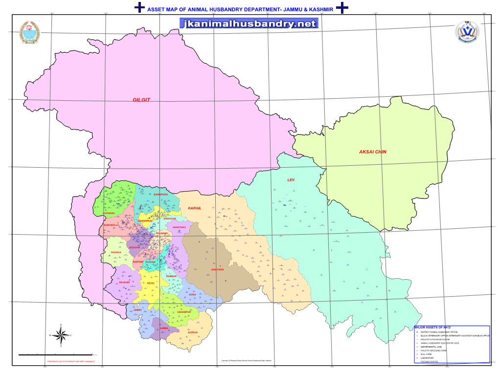 Asset Map of Animal Husbandry Department- Jammu & Kashmir
