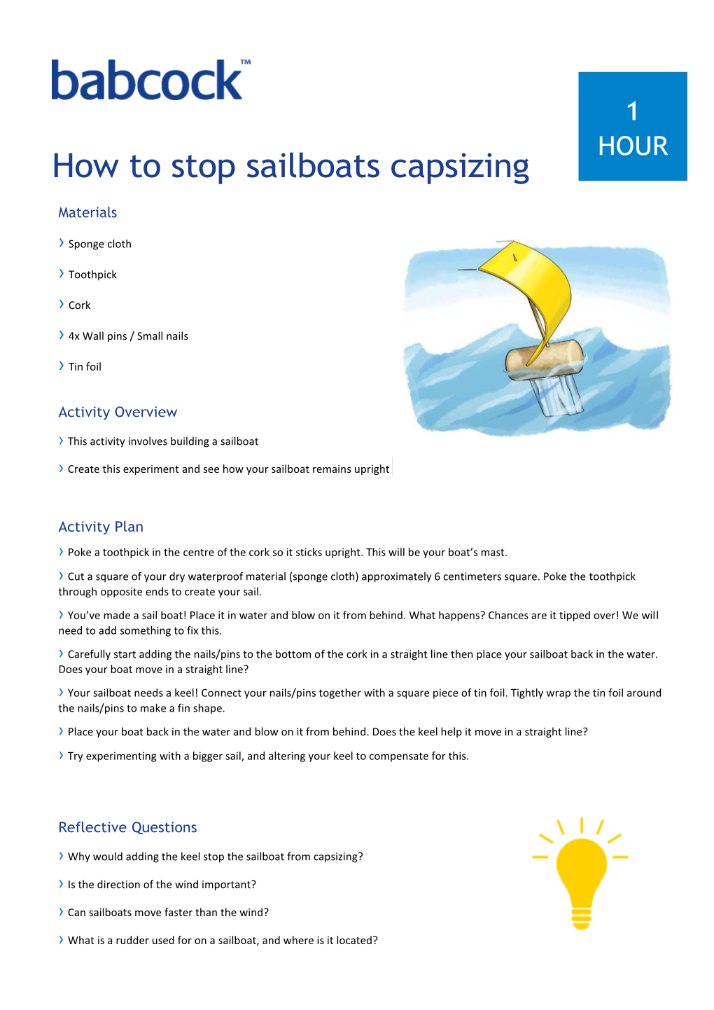 How to Stop Sailboats Capsizing