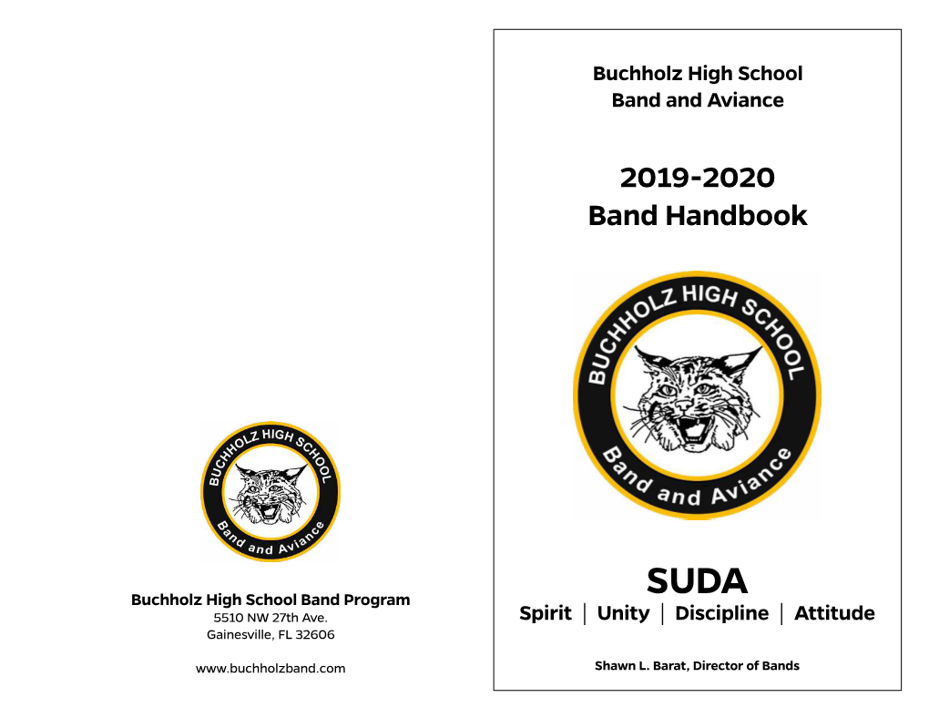 2019-2020 Band Handbook
