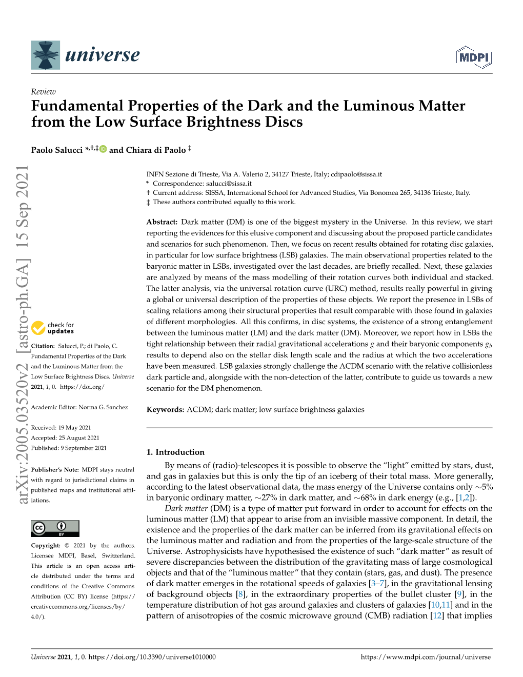 Arxiv:2005.03520V1 [Astro-Ph.GA] 7 May 2020