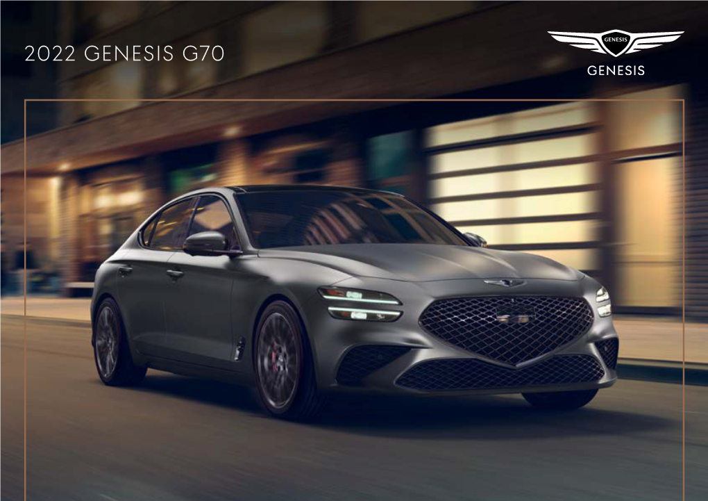 2022 Genesis G70 Brochure