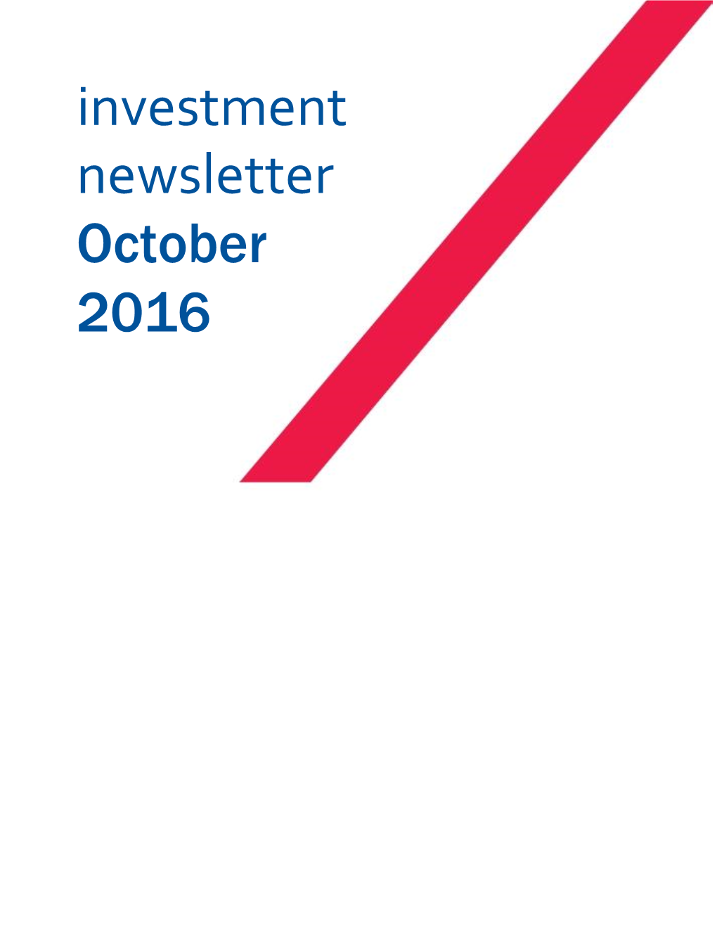 Investment News Letter-Oct-09