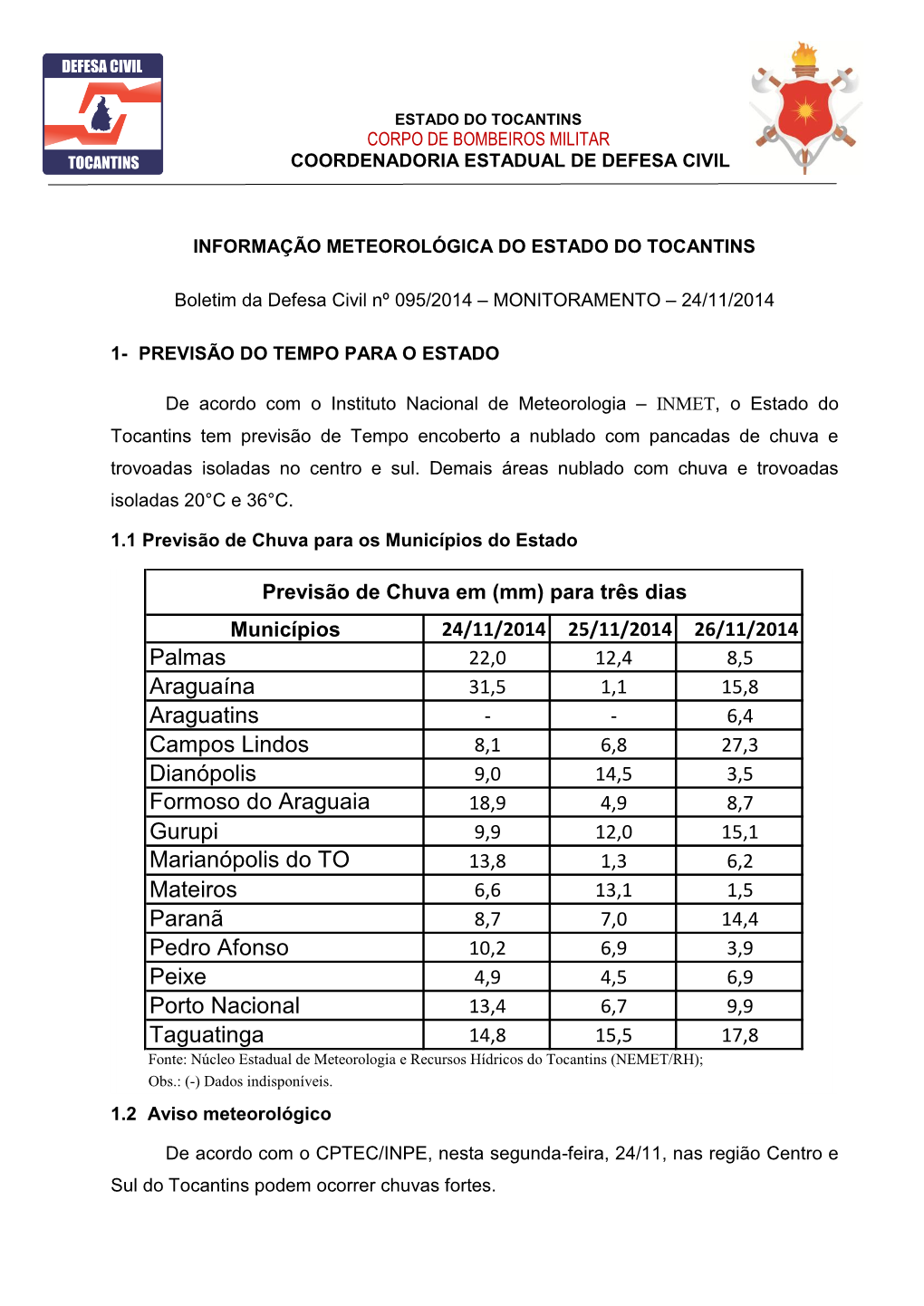 Coordenadoria Estadual De Defesa Civil