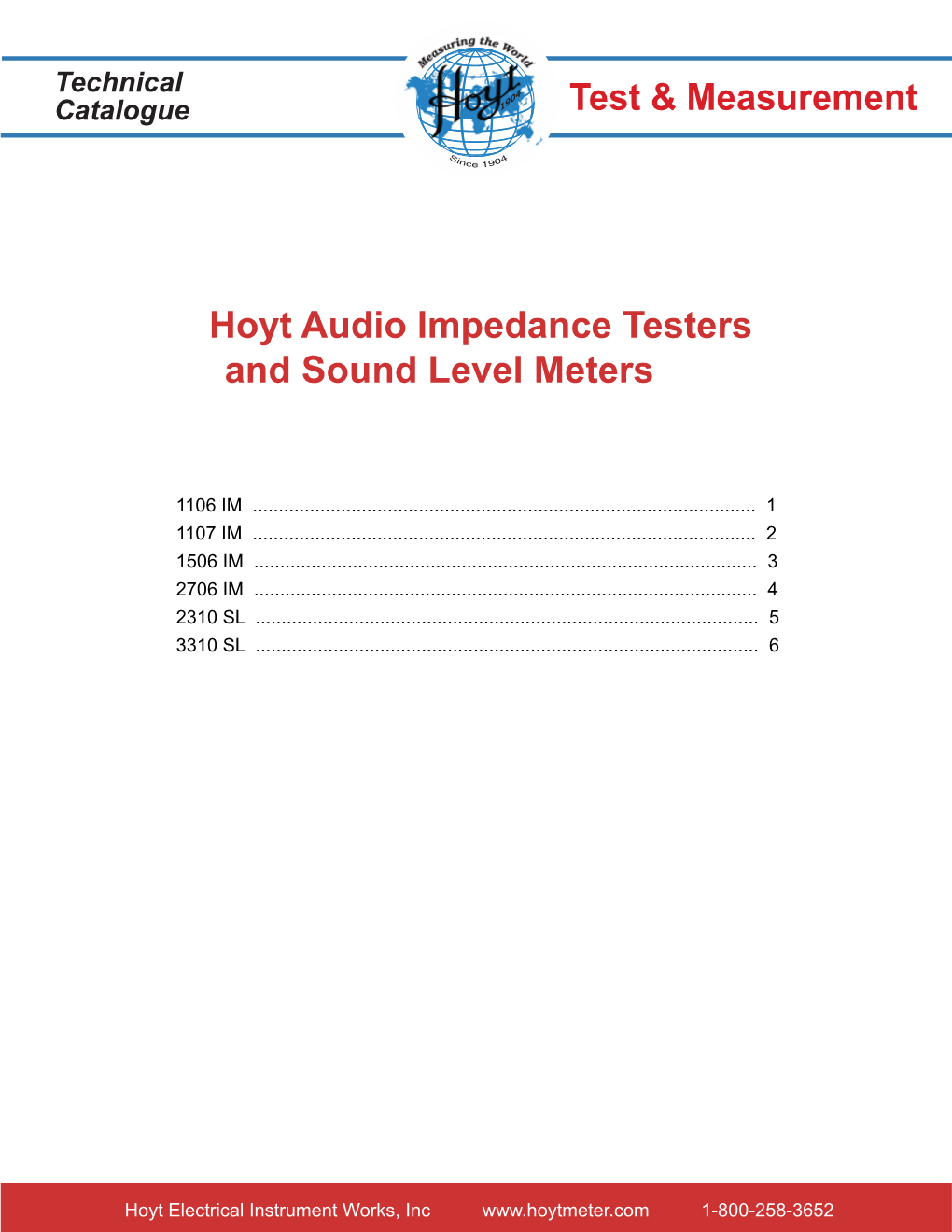 Audio Impedance Testers and Sound Level Meters