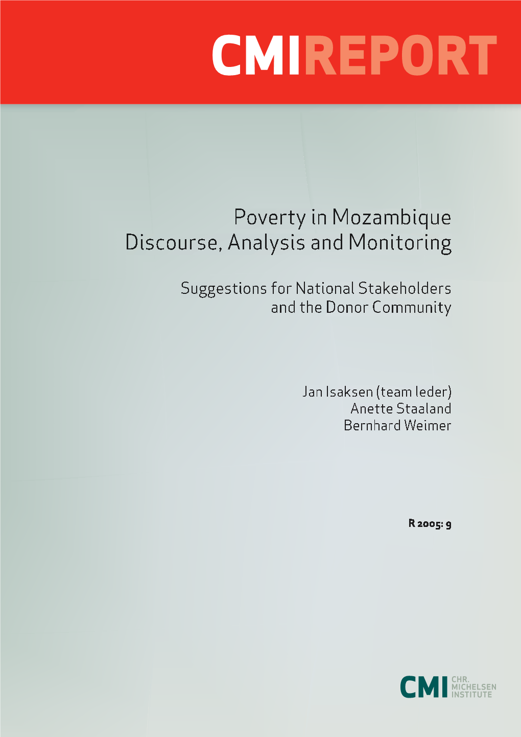 Poverty in Mozambique Discourse, Analysis and Monitoring
