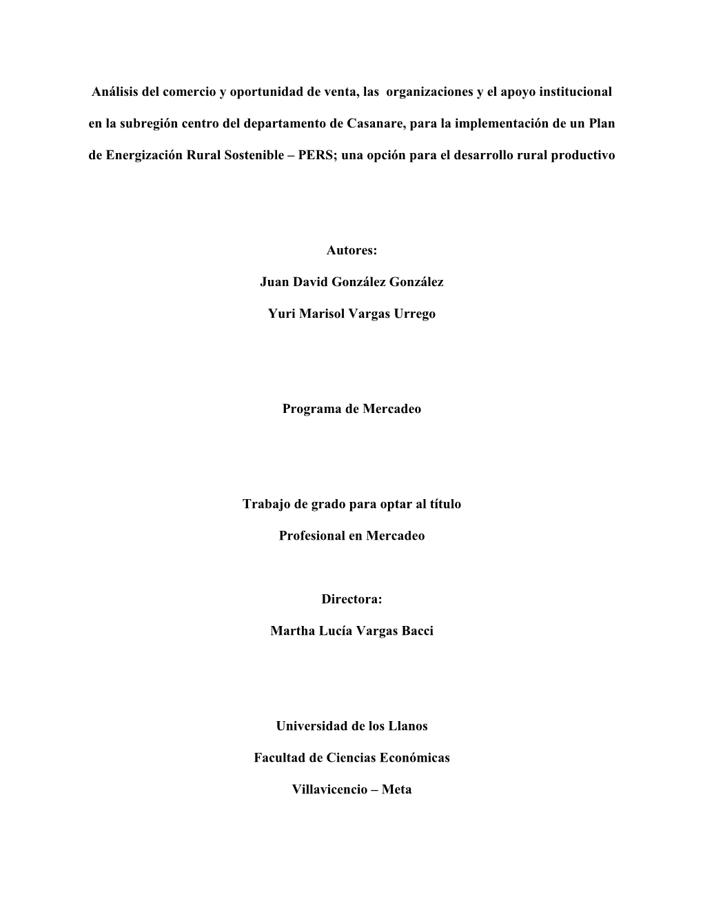 Análisis Del Comercio Y Oportunidad De Venta, Las Organizaciones Y El