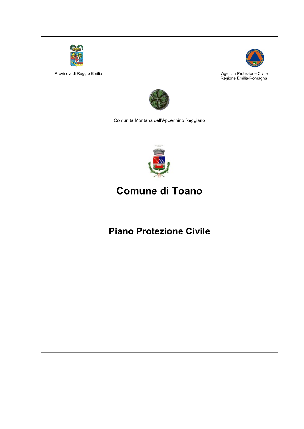 1 Piano Protezione Civile Toano