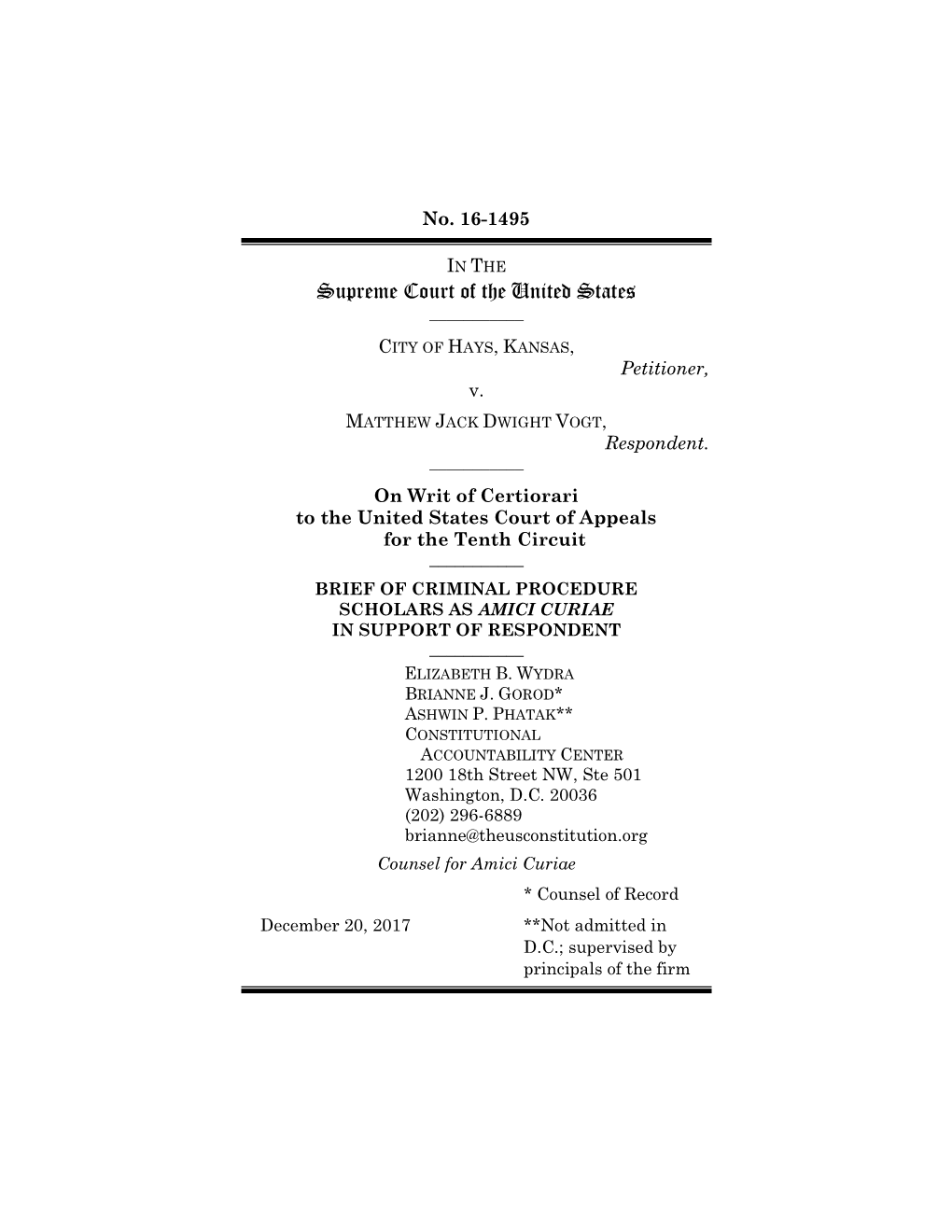 Amicus Brief