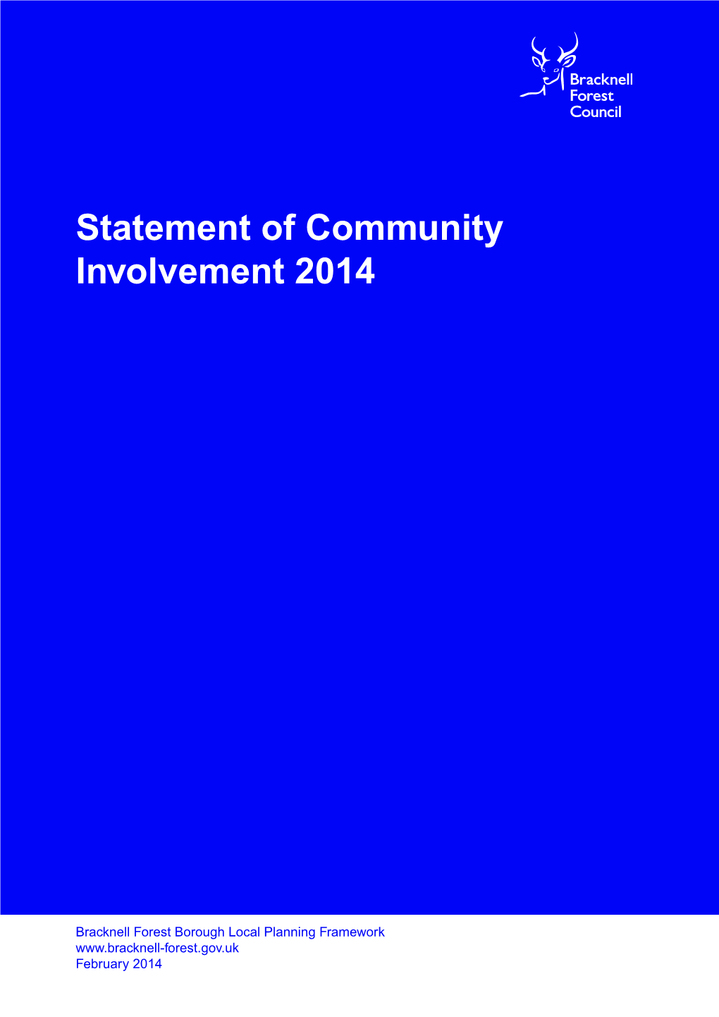 Statement of Community Involvement 2014