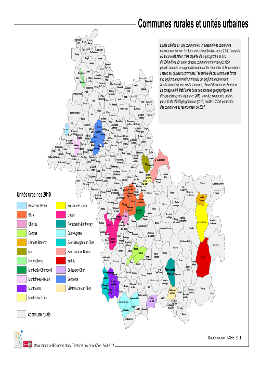 Communes Rurales Et Unités Urbaines