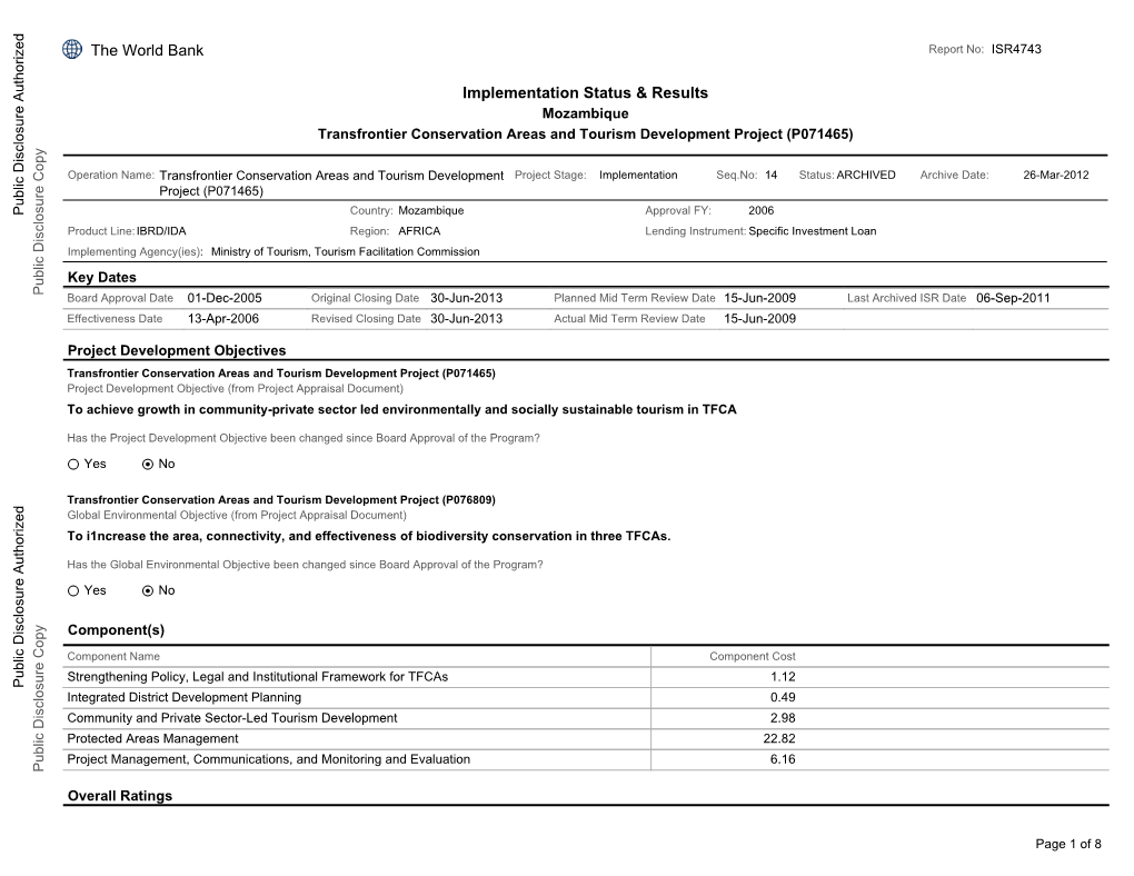 World Bank Document