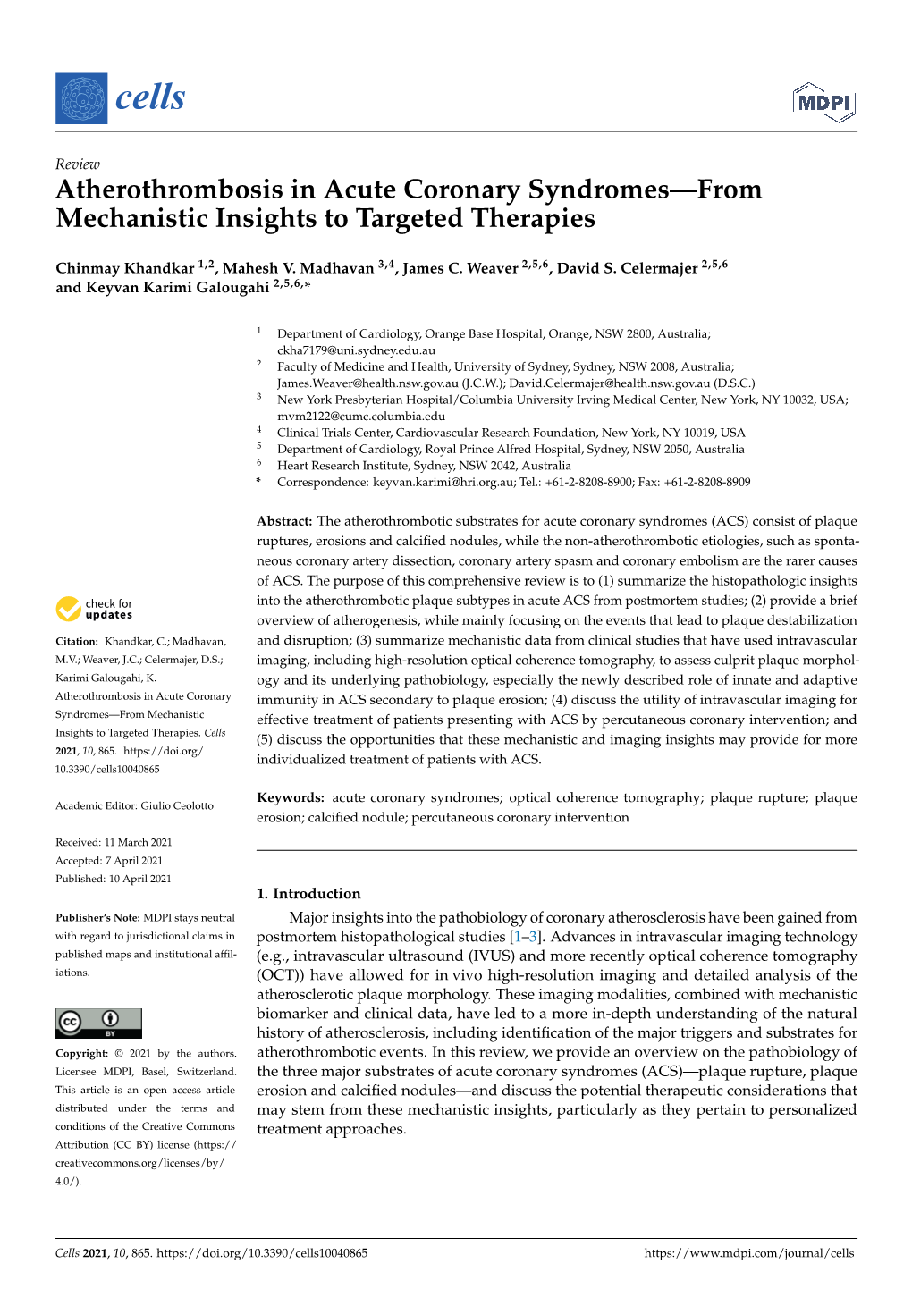 Atherothrombosis in Acute Coronary Syndromes—From Mechanistic Insights to Targeted Therapies